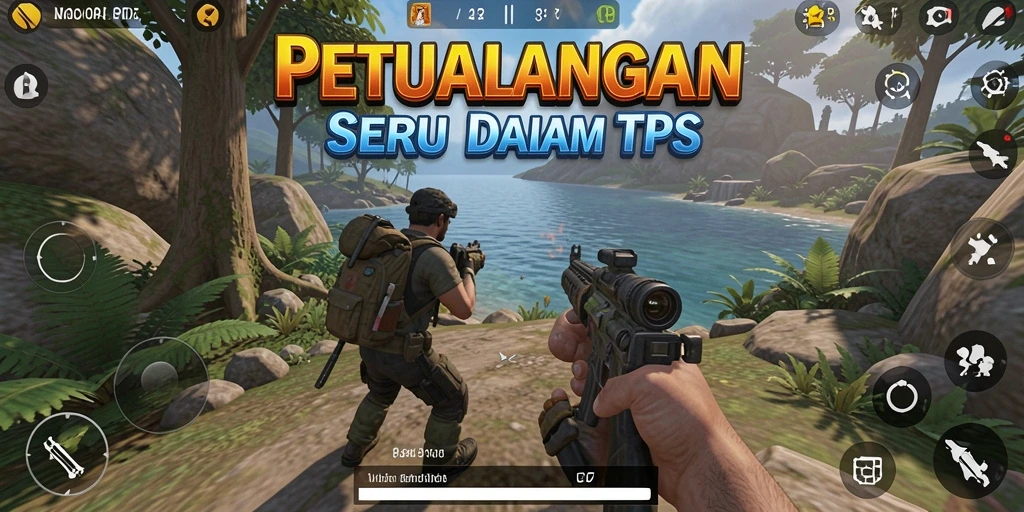 Screenshot menunjukkan gameplay TPS yang mendebarkan dan grafis yang menawan.