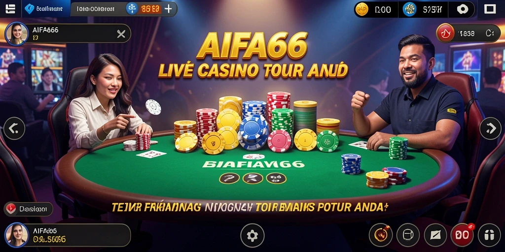 Tampilan screenshot AIFA66 menampilkan gameplay Live Casino yang seru.