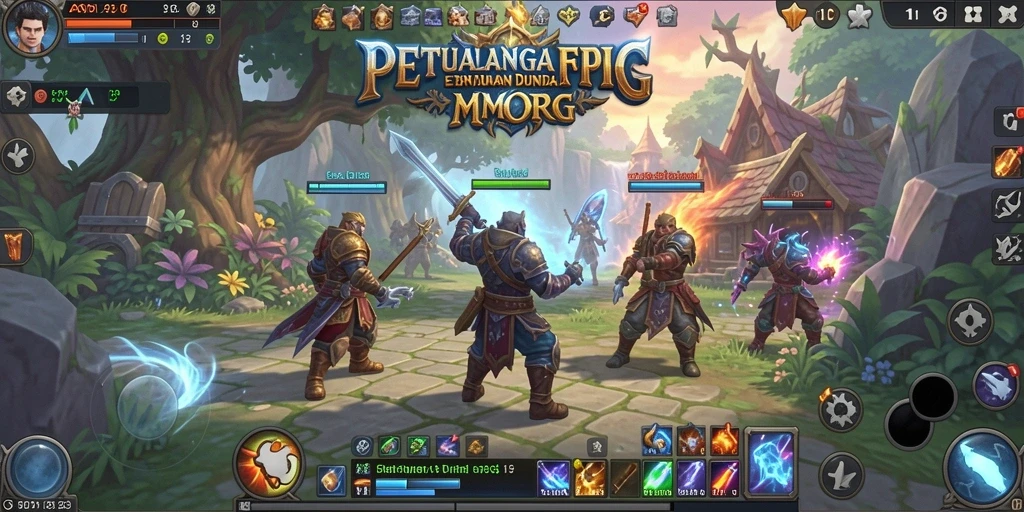 Tampilan gameplay epik dalam dunia fantasi <strong>ASD123</strong>.