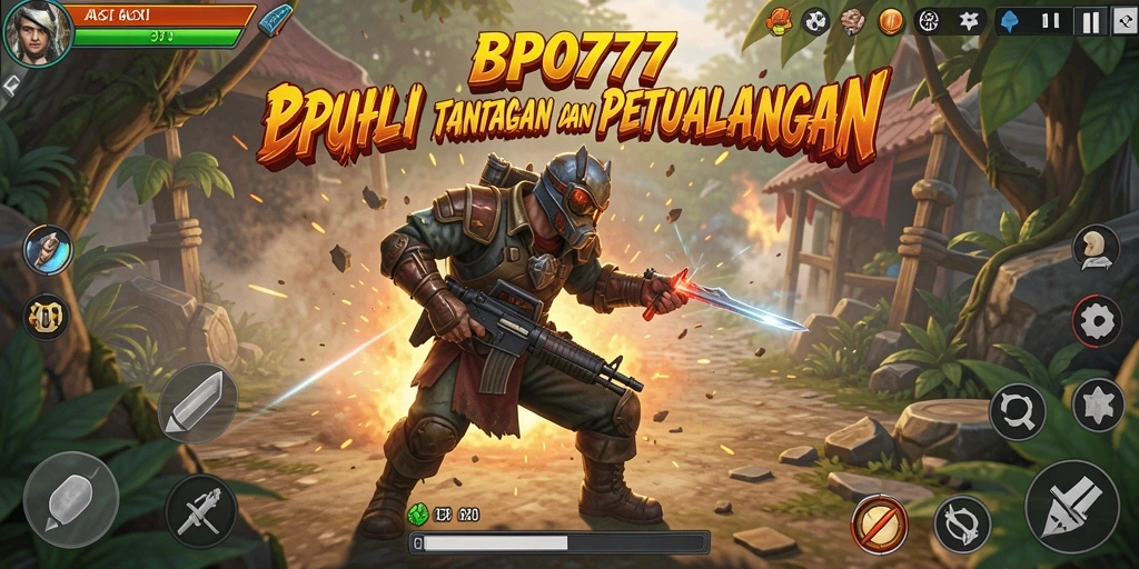 Tangkapan layar BPO777 menampilkan aksi pertempuran yang mendebarkan.
