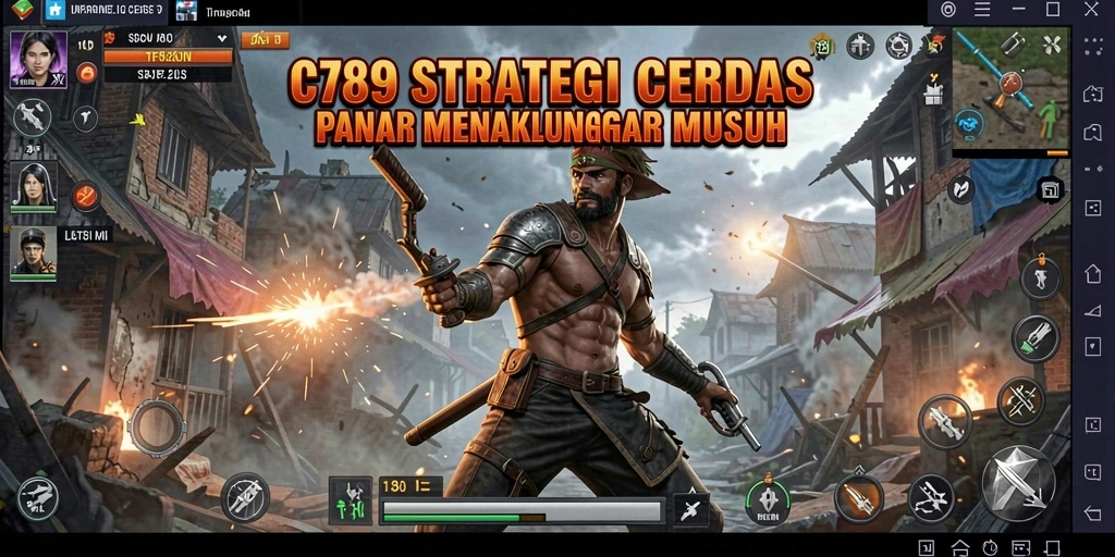 Tampilan menarik dari gameplay strategi di C789.