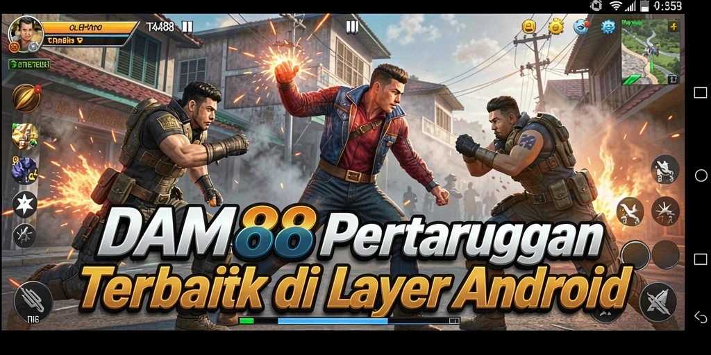 Screenshot gameplay DAM88 yang menampilkan aksi pertarungan seru.