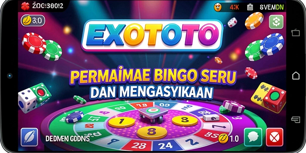 Tampilan menarik dan seru saat bermain Bingo di EXOTOTO.