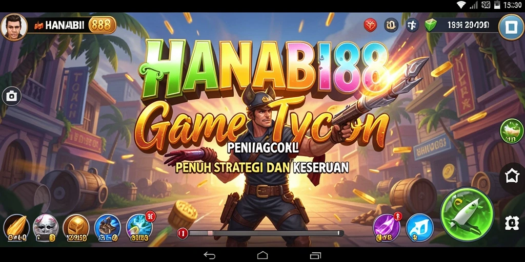 Tampilan gameplay <strong>HANABI88</strong> menampilkan strategi bisnis yang mendebarkan.