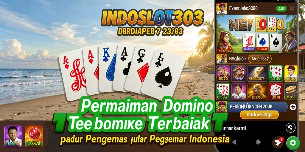 Tampilan menarik dari gameplay Domino INDOSLOT303 dengan interaksi antar pemain.