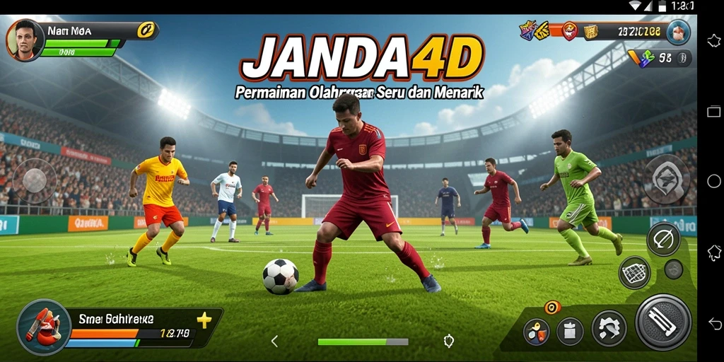 Tampilan utama gameplay <strong>JANDA4D</strong> dengan aksi seru dari berbagai olahraga.