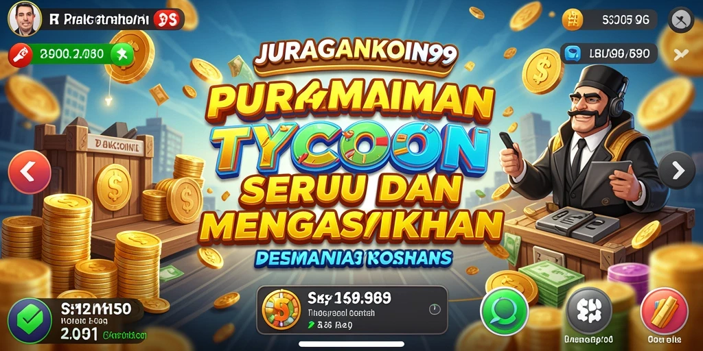 Tampilan gameplay JURAGANKOIN99 dengan grafis menarik dan interaksi seru.