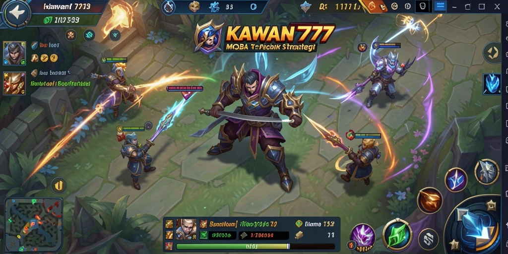 Gameplay intens dan seru dalam KAWAN777