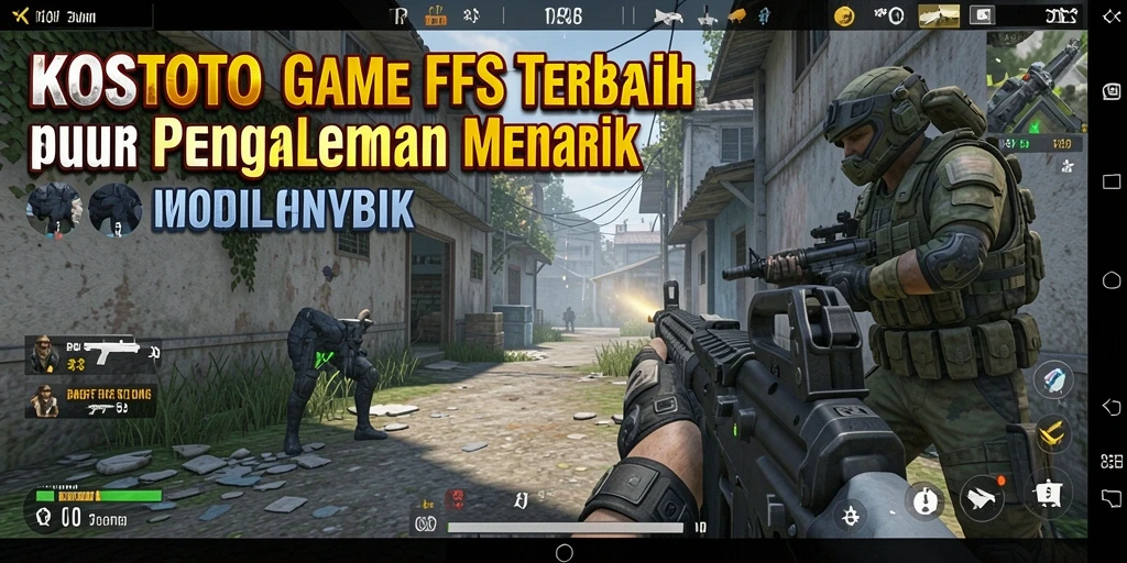 Tampilan gameplay KOSTOTO yang penuh aksi dan menegangkan.