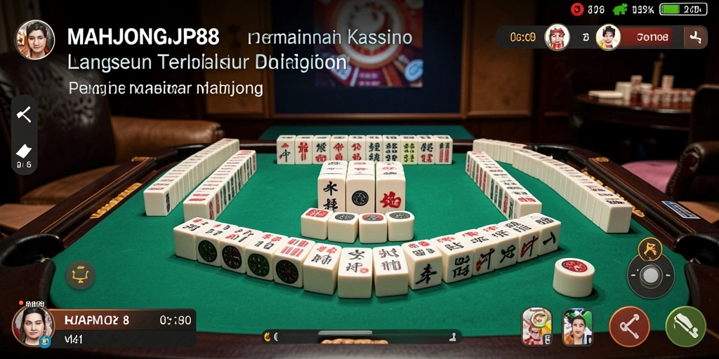Tampilan permainan kasino langsung MAHJONGJP88 yang mendebarkan dan interaktif.