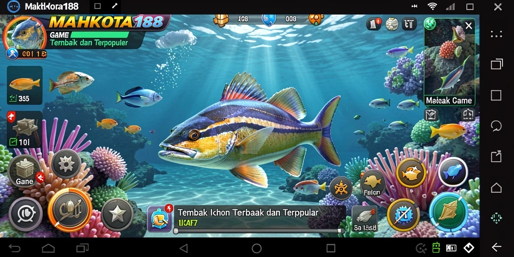 Gameplay seru menangkap ikan di MAHKOTA188.