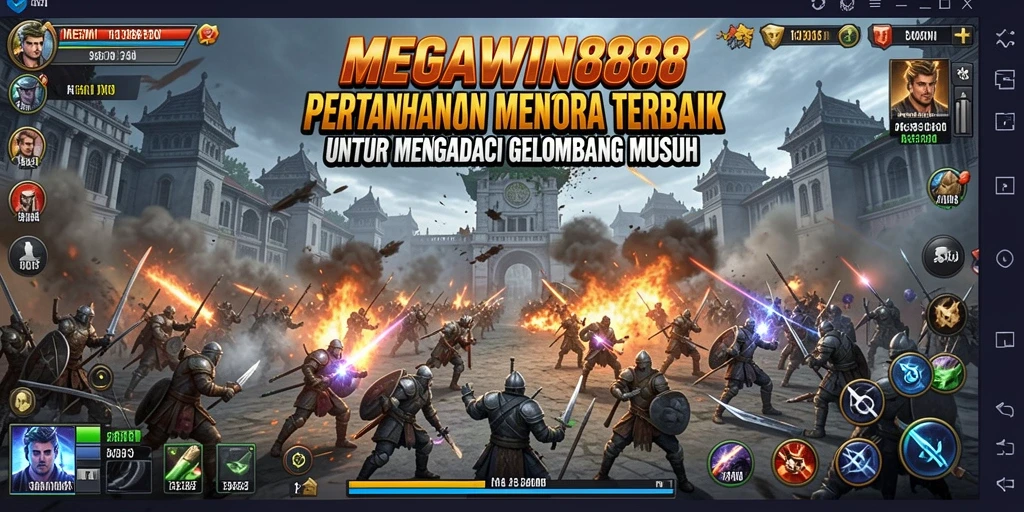 Screenshot gameplay Tower Defense seru di MEGAWIN888.