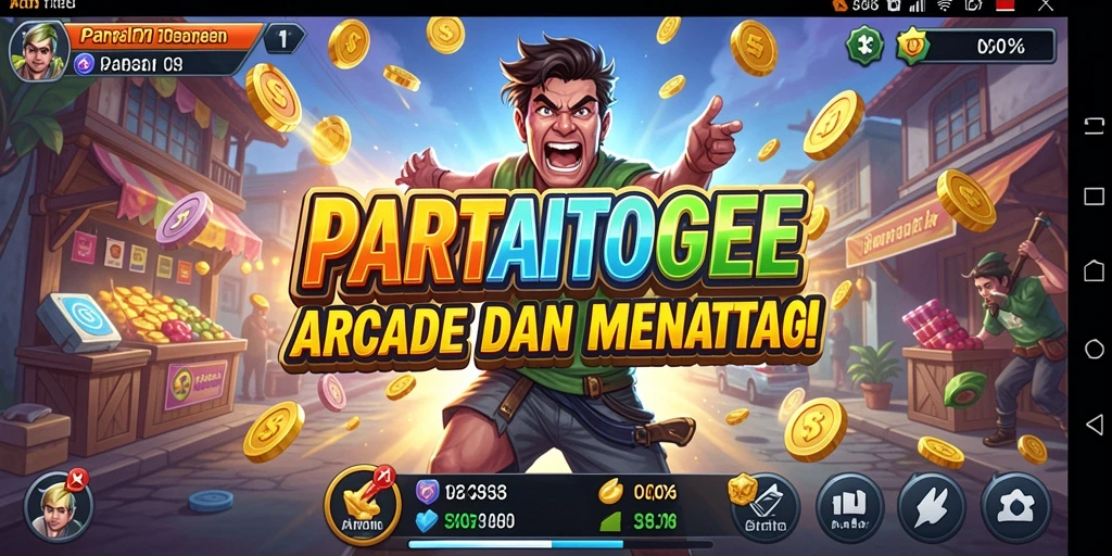 Tangkapan layar utama PARTAITOGEL menampilkan gameplay Arcade yang seru