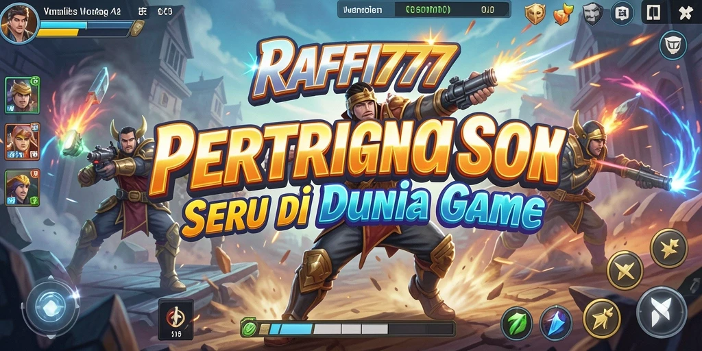 Screenshot RAFFI777 menampilkan pertarungan seru dengan aksi penuh energi.