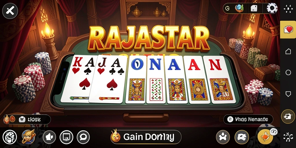 Tampilan gameplay seru di RAJASTAR saat bermain Domino.