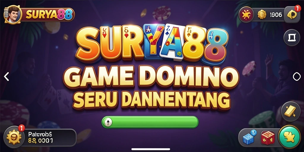 Tampilan gameplay menarik dari game Domino SURYA88.