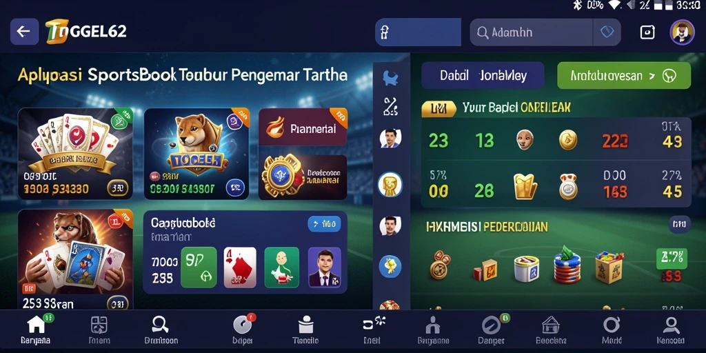 Tampilan utama TOGEL62 menampilkan opsi taruhan olahraga yang menarik.