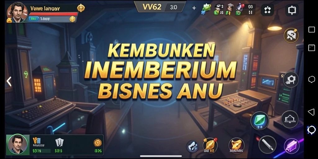 Tampilan menarik dari gameplay VV62 yang menggambarkan pengalaman Tycoon.