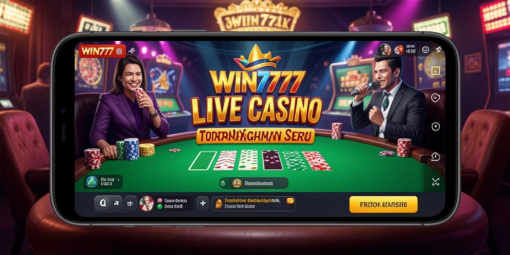 Tampilan gameplay Live Casino yang menegangkan dan interaktif.