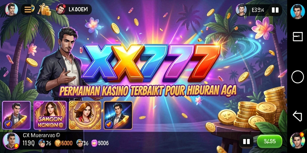 Tampilan gameplay yang menegangkan dari XXX777 dengan berbagai pilihan permainan kasino.