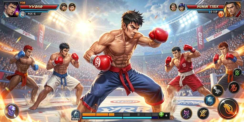Gameplay seru YYRR dengan aksi pertarungan mendebarkan.
