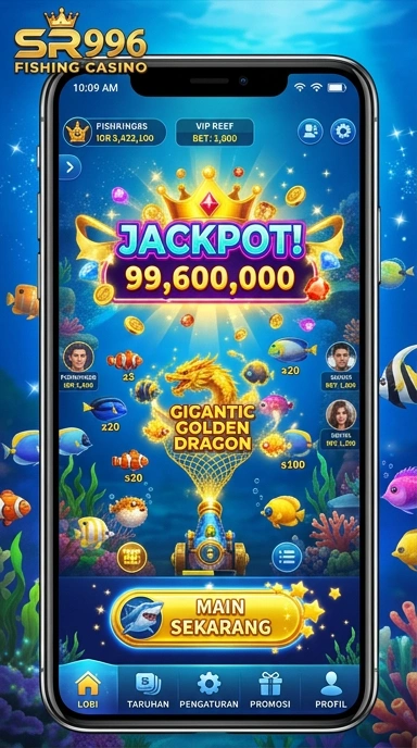 Tampilan beranda aplikasi sr996 yang menarik.